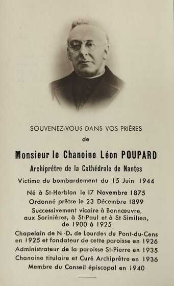Portrait du chanoine Léon Poupard