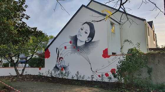 Fresque réalisée par Barbarie Crespin et Séverine Boucrot