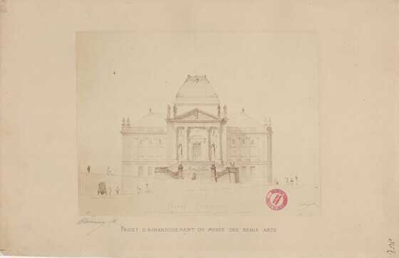 Façade du projet d’agrandissement du musée des Beaux-Arts de Nantes