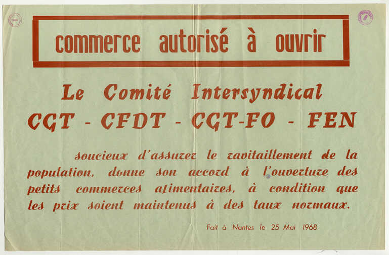 Tract du Comité intersyndical