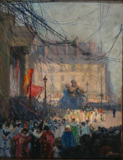Huile sur toile, <i>La Mi-Carême</i>