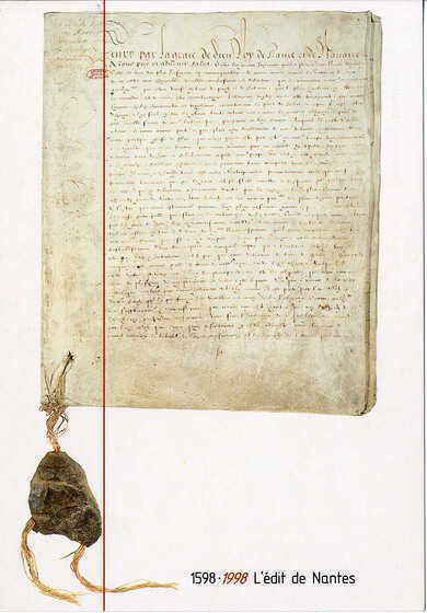 Carte postale de L'édit de Nantes