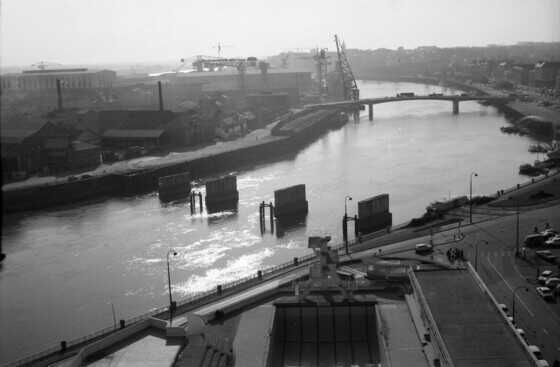 Démontage du pont Bailey