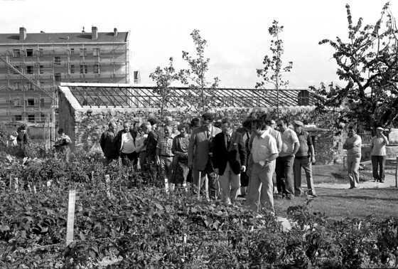 Inauguration des jardins familiaux de la Contrie par Alain Chénard