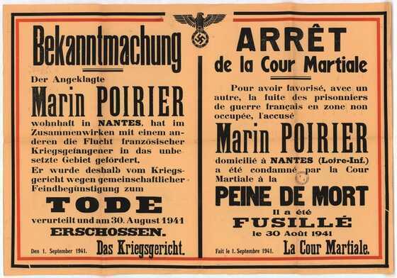 Bekanntmachung – Arrêt de la Cour Martiale