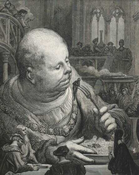 Gravure de Gargantua par Gustave Doré
