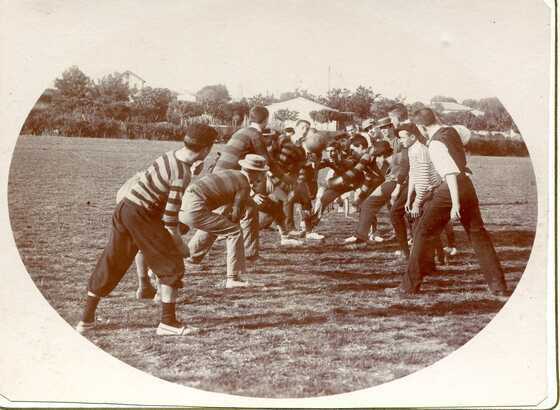 Match de Rugby en 1897.