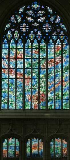 « Les Litanies de la Vierge », vitrail de la baie 215 de la cathédrale Saint-Pierre-et-Saint-Paul