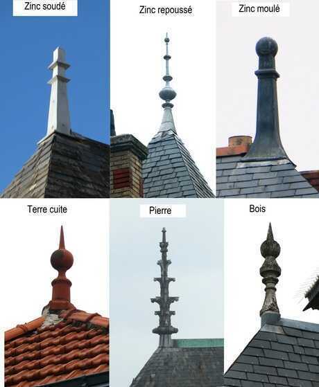 Typologie des matériaux utilisés pour la réalisation d’épis de faîtage