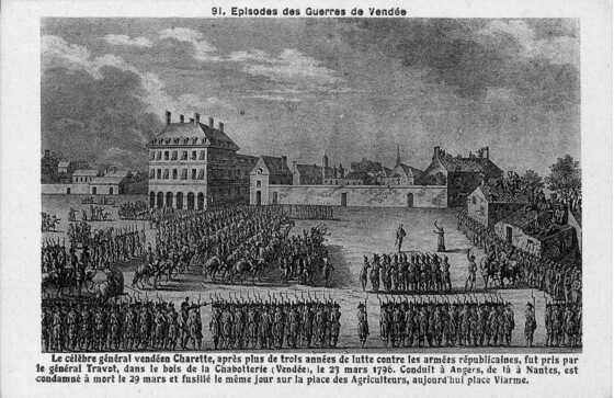 Exécution de Charette sur la place Viarme