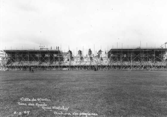 Construction du stade de Malakoff, 2 septembre 1937
